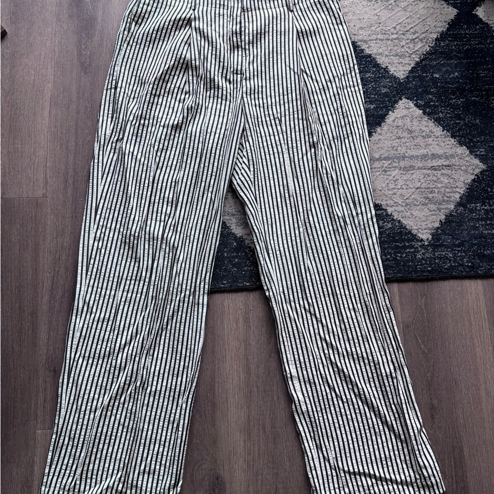 Striped Black and White womens pants